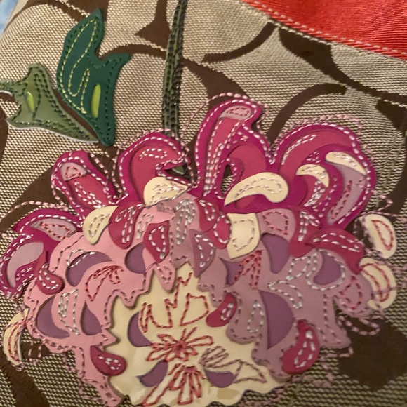 Coach Vintage Applique Signature Tote Bag - Picture 3 of 11